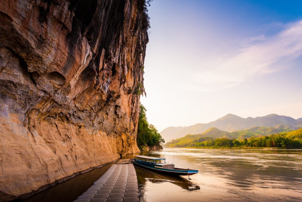 Le fleuve Mékong à Luang Prabang au Laos.